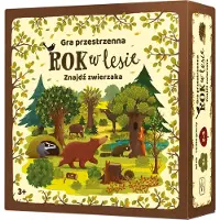 Nasza Księgarnia Jahr im Wald. Finden Sie ein räumliches Spiel. Unser Buchladen