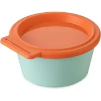 Koziol NORA BOX 250 ml Schale mit Deckel – sweet green/strong coral