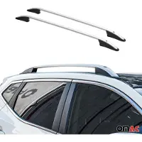 Omtec Dachreling Dachgepäckträger für Range Rover Sport L320 2005-2013 Alu Silber 2x