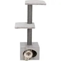 Trixie 43827, Katzenkratzbaum, Freistehend, Grau, Plüsch, Sisal, 370 mm