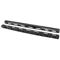 Lanberg AK-1209-B, Kabelmanagementtafel, Schwarz, Stahl, 48,3 cm (19 Zoll), 94 mm, 82 mm