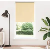 vidaXL Verdunkelungsrollo Beige 95x210cm Stoffbreite 90,7 cm Polyester