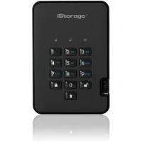 ISTORAGE diskAshur2 256-bit 4TB USB 3.2 secure encrypted solid-state drive - Blue IS-DA2-256-SSD-4000-BE, 4 TB, USB Typ-A, 3.2 Gen 1 (3.1 Gen 1), 362 MB/s, 5 GT/s, Schwarz