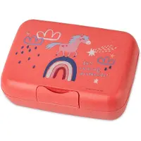 Koziol Lunchbox mit Trennschale, CANDY L DREAMS organic coral red