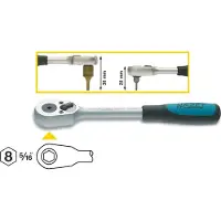 Hazet Umschaltknarre für Bits Sechskant 8 mm (5/16 Zoll) - 2264-1