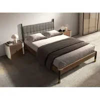 Angel Cerdá Nachttisch 7187 in Beige / Gold / Walnuss – (B)60 x (H)42 x (T)50 cm | Gr.: onesize