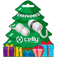 Celly XMASEARTREEWH, Kabelgebunden, Anrufe/Musik, 20 - 20000 Hz, 20 g, Kopfhörer, Weiß