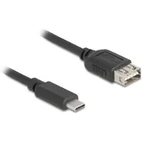 DeLOCK - USB-Kabel - 24 pin USB-C (M) zu USB (W) umkehrbar - USB 2.0 - 3 A - 1 m - einfache USB - Schwarz