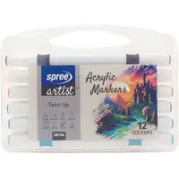Spree Acrylic TWIN MARKER 12 pcs.