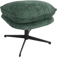Mendler Hocker mit Polster HWC-P32, Sitz-/Fußhocker Fußablage Ottomane Stoff/Textil Chenille (370 g/m2) ~ gr
