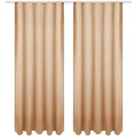 Bestgoodies Dekoschal Ellen Universalband Blickdicht 2er Pack - 140x245 cm Sandgrau