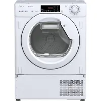 Candy BCTD H7A2TE-S, Integriert, Frontlader, Wärmepumpe, Tasten, Drehregler, Links, Weiß