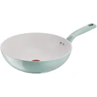 Lagostina Salvia 010288041928, Rund, Wok-/Bratpfanne, Grün, Mineralia, Aluminium, Thermo-Punkt