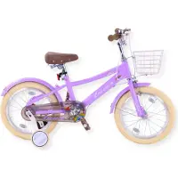 Buxibo - Kinderfahrrad für Mädchen - Luna - 16 Zoll - Lila