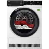AEG 9000X Series TR9HH8AY, Freistehend, Frontlader, Wärmepumpe, Weiß, Drehregler, Rechts