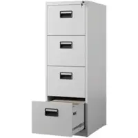 Jan Nowak Hängeregisterschrank Abschließbar SARA 4 Schubladen 132 x 46 x 62 cm Grau