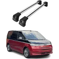 Omtec 7572913 Dachreling Dachträger Aluminium 75 kg Max für VW Multivan T7 (STM, STN)