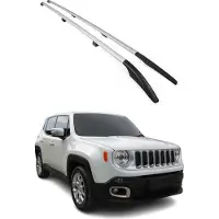 Omtec Dachreling 1708933 Fahrzeugdach beidseitig für JEEP Renegade SUV (BU, B1) Aluminium