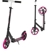 StarTech.com Kinderroller - Kickroller Cityroller 2 Räder - Höhenverstellbarer Lenker - Rutschfestes Deck - Leichter Rahmen - Faltbar - Belastbar bis 100 kg - Für Kinder ab 8 Jahren - Pink