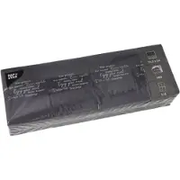 Papstar 300 Snackservietten "DAILY Collection" 1/4-Falz 24 cm x 16,5 cm schwarz "Enjoy your Meal"