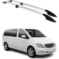 Omac Dachreling 4721933 Fahrzeugdach beidseitig passend für MERCEDES-BENZ VITO Bus (W639) Aluminium