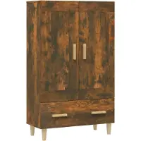 vidaXL Highboard Räuchereiche 70x31x115 cm Holzwerkstoff