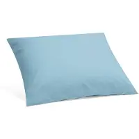 Yumeko Kissenbezug Gewaschene Perkal-Baumwolle 50x60 Blau - Eco, Bio & Fairtrade