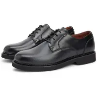 Tommy Hilfiger Herren Derby Schuhe Ultralight aus Leder, Schwarz (Black), 41