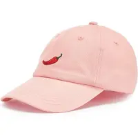 LASCANA Schirmmütze "Cap, Sommermütze, Basecap, Kopfbedeckung", Damen, rosa (rosé), Stoff, Baumwolle, unifarben mit Farbeinsatz, Mützen Schirmmütze, mit modischer Stickerei VEGAN