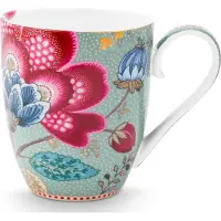 Pip studio Tasse Home Mugs XL Blooming Tales Fantasy Blue (2er Set)