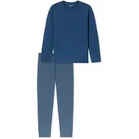 Schiesser Herren Pyjama Casual EssentialsSchlafanzug, Pyjama Set, Nachtwäsche