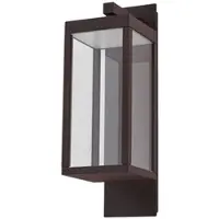 LUCANDE LED Aussenwandleuchte Ferdinand , braun / rost, Aluminium, Modern, LED Wandleuchte außen