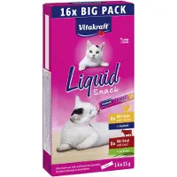 Vitakraft Liquid Snack mit Huhn und Rind für Katzen Multipack (16 x 15 g)