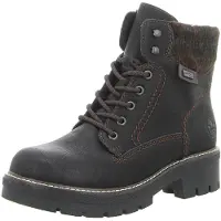 Rieker Schnürstiefeletten Damen 32303936383635 Schwarz 38 EU
