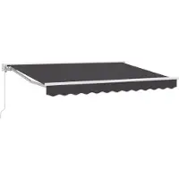 vidaXL Markisenrahmen Anthrazit 250 x 200 cm