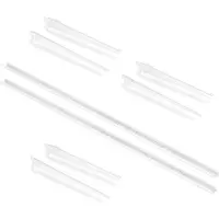 Emuca Wall Fixing Profiles And Supports For Jagmet Shelf Durchsichtig