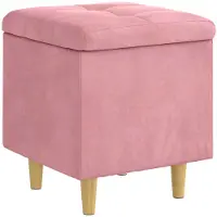 vidaXL Ottoman mit Stauraum 40 x 40 x 45 cm Samt