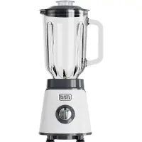 Black & Decker ES9120150B, Tischplatten-Mixer, 1,5 l, Eis-Crusher, 1000 W, Weiß
