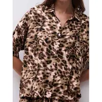 Femilet Nachtmode Schlafshirt Layla | Grösse: 40 | Farbe: Acorn Leo