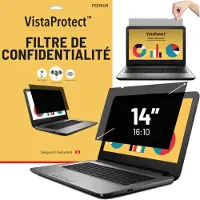 VistaProtect Blickschutzfilter Premium, VISTA140L-1610, für 14 Zoll / 16:10 Laptops, mit Blaulichtfilter