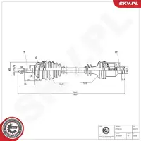 ESEN SKV Antriebswelle 40SKV142