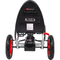 Ramiz Full Ahead Air Pedal-Gokart Für Kinder Ab 3 Jahren, Rot + Sitzverstellung + Aufblasbare Räder + Handbremse