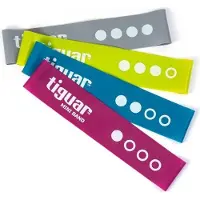 Tiguar Mini Bands – 4er Set Widerstandsbänder aus Natur-Latex, 4 Stärken