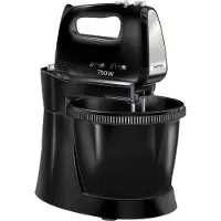 MPM Handmixer mit rotierendem Schüsselset schwarz MMR-20Z/C 750W