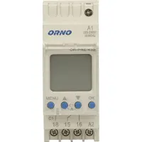 ORNO Electronic timer, 52 programs, 3 menu languages, 2 modules, DIN TH-35mm OR-PRE-433