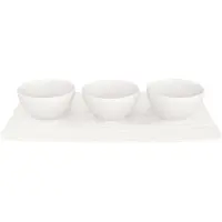 Villeroy & Boch Dipschale "Dipschälchen-Set Manufacture Rock 3er Set weiß" 3 tlg.