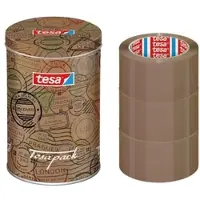 TESA 3x Packband »4195« inkl. Dose braun