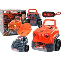 Leantoys DIY-Kit zur Demontage von Automotoren in der Werkstatt, Orange