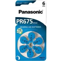 Panasonic Hörgeräte Batterien PR675