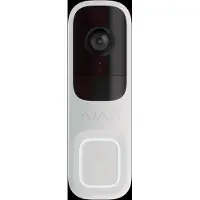 Ajax DoorBell Video Türklingel/Türsprechanlage mit integrierter KI, PIR Sensor und App-Steuerung, Weiß (HAN 66390)